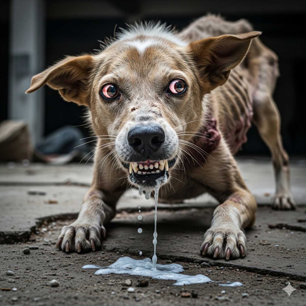 rabies symptoms in dogs